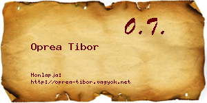 Oprea Tibor névjegykártya